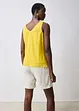 Linnen tanktop, bonprix