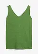 Linnen tanktop, bonprix