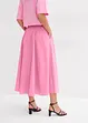Midi rok in een elastische katoenmix, bonprix