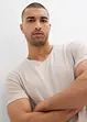 T-shirt met V-hals (set van 3), bonprix