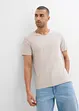 T-shirt met V-hals (set van 3), bonprix