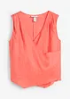 Linnen blousetop in wikkellook, bonprix