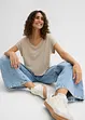 Oversized shirt van soepele viscosemix, bonprix