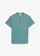 Shirt met korte mouwen en opstaande kraag van zachte mousseline, bonprix