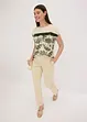 Shirt met een rand van kant en een paisley motief, bonprix