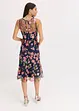 Midi jurk met bloemenborduursel, bonprix
