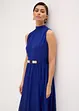 Chiffon jurk met kraag en inzet in de taille, bonprix
