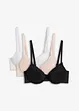 Push up bh met fijn kant (set van 3), bonprix