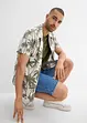 Overhemd met reverskraag en korte mouwen, slim fit, bonprix