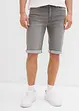 Stretch jeans bermuda met omgeslagen zoom, regular fit, bonprix