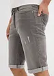 Stretch jeans bermuda met omgeslagen zoom, regular fit, bonprix