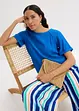 Blouse met korte mouwen van zachte viscose, bonprix