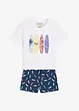 T-shirt en korte broek (2-dlg. set) van katoen, bonprix