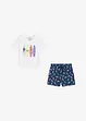 T-shirt en korte broek (2-dlg. set) van katoen, bonprix