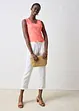 Linnen blousetop in wikkellook, bonprix