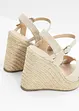Sandaletten met sleehak, bonprix