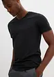 T-shirt met V-hals (set van 5), bonprix