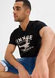 T-shirt van vlamgaren, bonprix