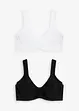 Minimizer T-shirt bh (set van 2) met beugels en biologisch katoen, bonprix