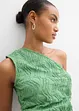 One shoulder top van gestructueerd materiaal, bonprix