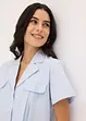 Korte popeline blouse van katoen met korte mouwen, bonprix