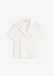 Korte popeline blouse van katoen met korte mouwen, bonprix