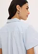 Korte popeline blouse van katoen met korte mouwen, bonprix