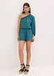 One-schouder blouse met linnen, bonprix