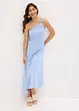 Jersey jurk met asymmetrische zoom en knoopdetail op de schouder, bonprix