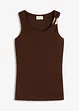 Geribde top met decoratieve gesp, bonprix