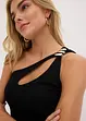 One shoulder top met versiering, bonprix