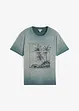 T-shirt in een verwassen look van biologisch katoen, bonprix