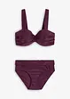 Balconette bikini met gewatteerde bandjes (2-dlg. set), bonprix