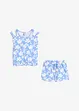 Jersey top en korte broek (2-dlg. set) van biologisch katoen, bonprix
