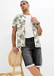 Sweat jeans bermuda, relaxed fit, bonprix