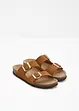 Leren slippers, bonprix