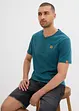 Henley shirt van biologisch katoen (set van 2), bonprix