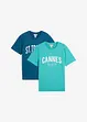 T-shirt van biologisch katoen (set van 2), bonprix