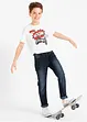 Slim fit jeans met mid waist, bonprix