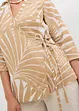 Kimono blouse in linnen look, bonprix