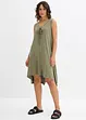 Jersey jurk met vetersluiting, bonprix