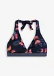 Halter bikinitop met gerecycled polyamide, bonprix
