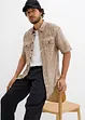 Overhemd met korte mouwen in washed out look, bonprix