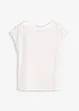 Shirt met passen van satijn, bonprix