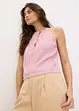 Cropped top in metallic look, bonprix