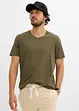 T-shirt met V-hals (set van 3), bonprix
