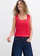 Longtop van katoen met carréhals, bonprix