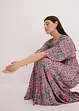 Gedessineerde maxi jurk van soepele viscose, bonprix