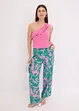 One shoulder top met volant in een zachte viscosemix, bonprix