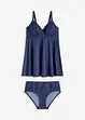 Lange tankini in jeanslook (2-dlg. set), bonprix